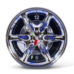 Neon Wall Wheel Rim Clock - Image 3