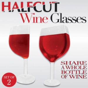 Half Cut Wine Glass Set of 2 - Image 3