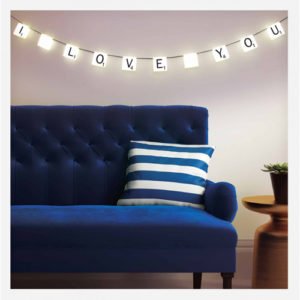 Scrabble String Lights