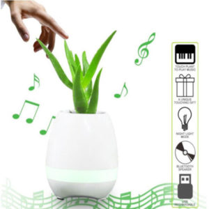 Piano Playing Plant Pot Speaker