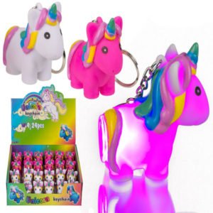 LED Unicorn Keyring Light