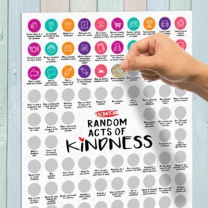 100 Acts of Kindness Scratch Poster