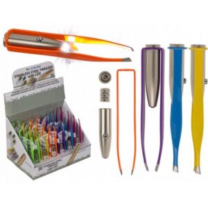 Colour Stainless Steel LED Tweezers