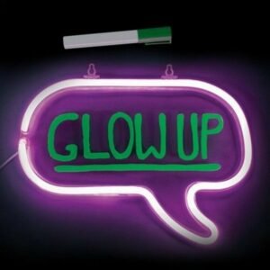Neon Speech Bubble Frame Light