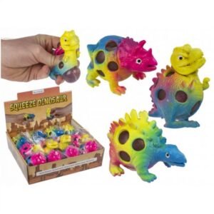 Rainbow Squeeze Dinosaur