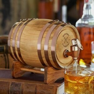 Mini Whiskey Barrel Spirits Drinks Dispenser